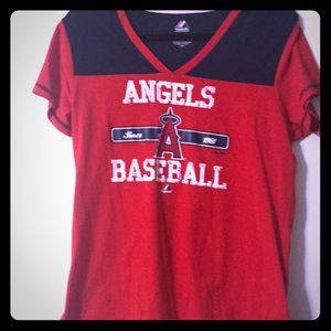 MLB ANGELS Woman’s Tee Shirt Size L